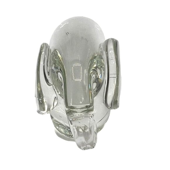 Handcrafted Clear Art Glass Elephant Figurine/Paperweight Collector Gift Rare - Picture 3 of 12